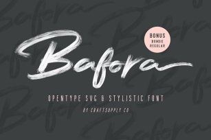 Bafora - SVG Font Font Download