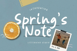 Spring’s Note Font Font Download