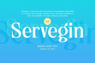 Servegin Font Font Download