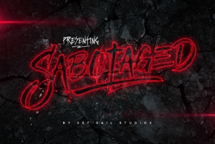 Sabotaged Font Font Download