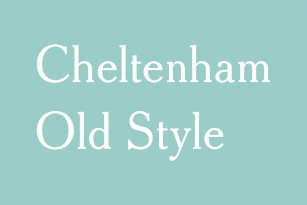 Cheltenham Old Style Font Font Download