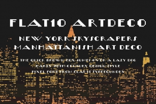 Flat10 ArtDeco Font Font Download