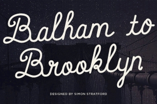 Balham to Brooklyn Font Font Download