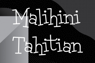 Malihini Tahitian Font Font Download