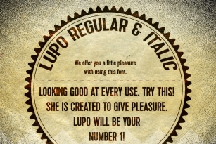 Lupo Font Font Download