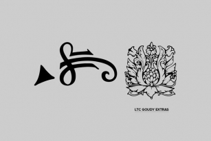 LTC Goudy Extras Font Font Download
