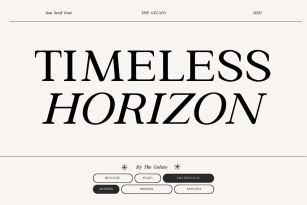 Timeless Horizon Font Font Download