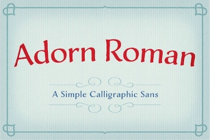 Adorn Roman Font Font Download