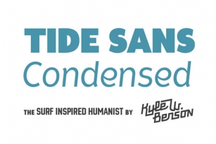 Tide Sans Condensed Font Font Download