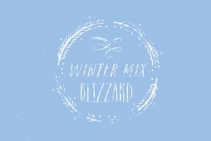 Winter Mix Blizzard Font Font Download