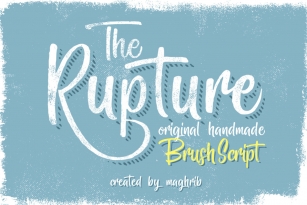The Rupture Font Font Download