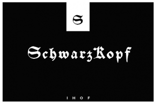 Schwarzkopf Font Font Download