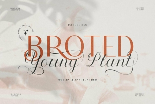 Broted Young Plant Duo Font Download