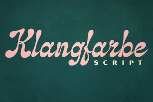 Klangfarbe Script Font Font Download