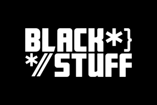 Black Stuff Font Font Download