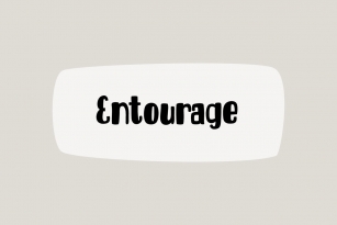 Entourage Font Font Download