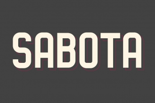 Sabota Font Font Download