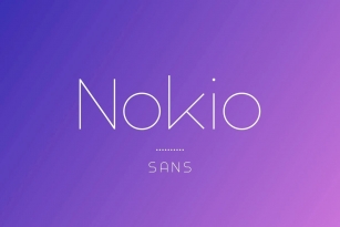 Nokio Sans Font Font Download