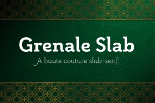 Grenale Slab Font Font Download