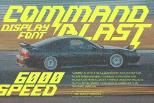Command Blast Font Font Download