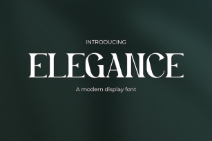 Elegance - Retro Modern Font Font Download