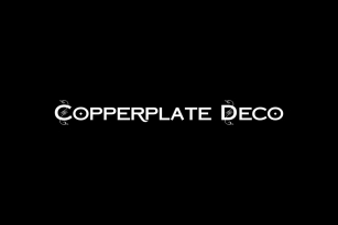 Copperplate Deco Font Font Download