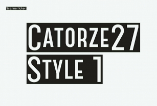 Catorze27 Style 1 Font Font Download