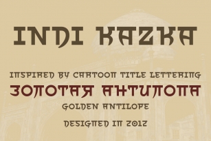 Indi Kazka 4F Font Font Download