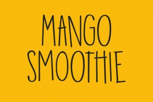 Mango Smoothie Font Font Download