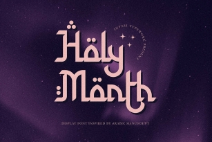 Holy Month Font Font Download