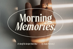 Morning Memories Font Font Download