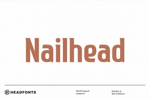 Nailhead Typeface Font Font Download