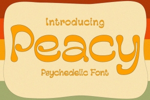 Peacy â€“ Psychedelic Font Font Download