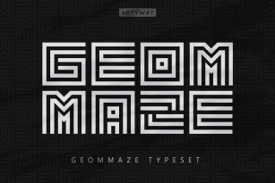 Geommaze Font Font Download