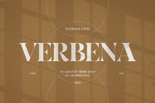 Verbena Elegant Serif Font Typeface Font Download