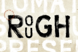 Realistic Rough SVG Brush Fonts Font Download