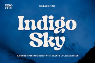 Indigo Sky Font Font Download