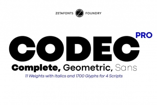 Codec Pro Font Font Download