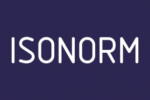 Isonorm Font Font Download
