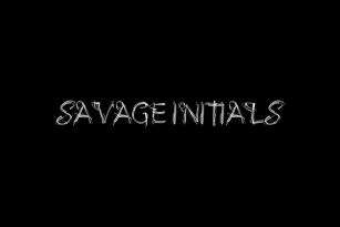 Savage Initials Font Font Download