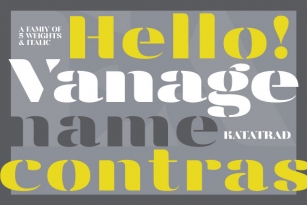 Vanage Font Font Download