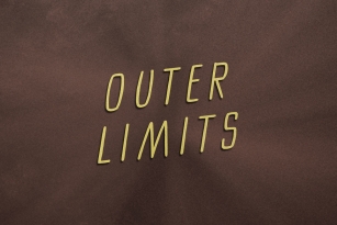 Outer Limits Font Font Download