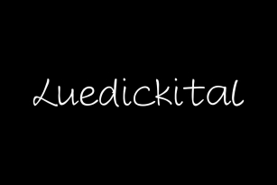 Luedickital Font Font Download