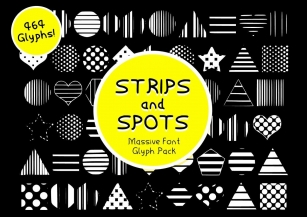 Strips and Spots Font Font Download