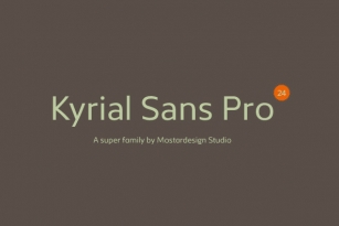 Kyrial Sans Pro Font Font Download