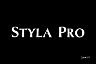 Styla Pro Font Font Download