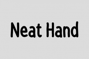 Neat Hand Font Font Download