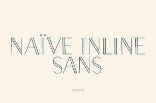 Naive Inline Sans Font Font Download