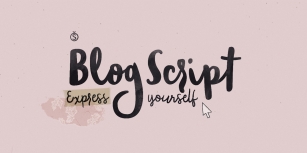 Blog Script Font Font Download