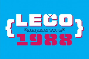 LECO 1988 Font Font Download